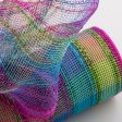 10  Poly Deco Tinsel Mesh: Fuchsia, Purple, Lime, Turquoise Check For Cheap