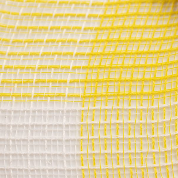 10  Fabric Mesh: Yellow & White Plaid Online Sale