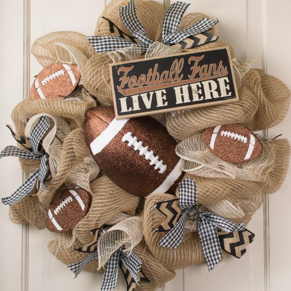 10  Wooden Sign: Football Fans Online Sale