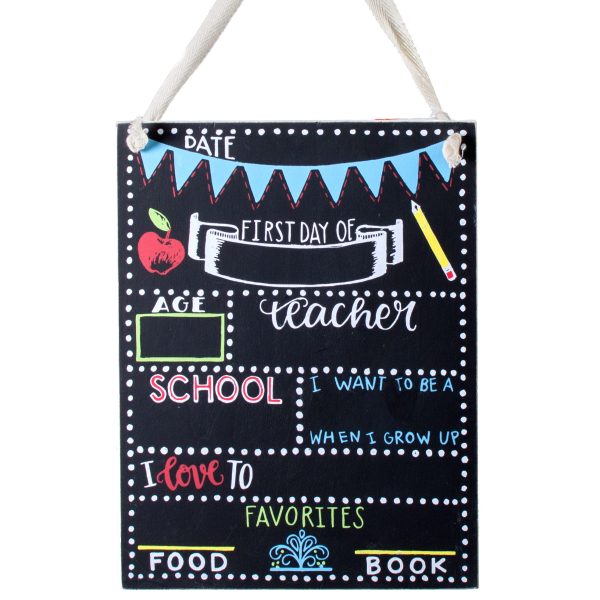 10.5  First Day Of School Chalkboard Sign For Sale