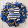 10.5  Wooden Sign: Police Support Badge Hot on Sale