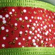 1.5  Glitter Pin Dots Ribbon: Christmas (10 Yards) For Cheap