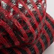 10  Poly Burlap Check Mesh: Black & Red Online Sale