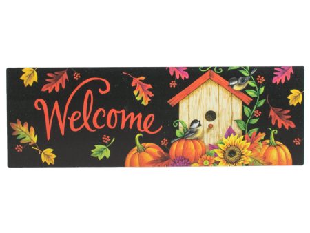 Waterproof Fall Bird House Sign (5  x 15 ) Online