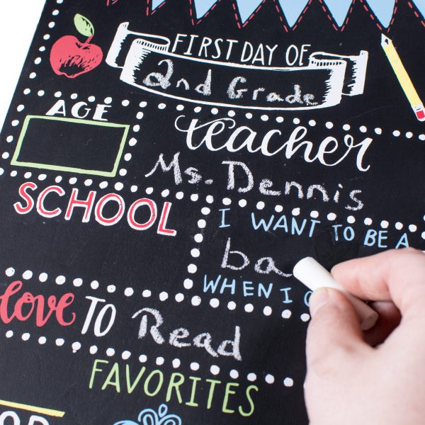 10.5  First Day Of School Chalkboard Sign For Sale