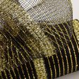 10  Poly Deco Tinsel Mesh: Black & Gold (10 Yards) For Discount