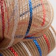 10  Poly Jute Deco Mesh: Natural With Red, White, Blue (10 Yards) Online