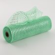 10  Poly Mesh Roll: Metallic Mint Hot on Sale