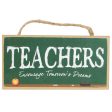 10  Wooden Sign: Teachers Encourage For Discount