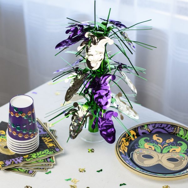 12  Foil Tabletop Mardi Gras Jester Fountain Decoration Online Hot Sale