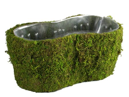 14  Green Moss Double Peanut Planter For Sale