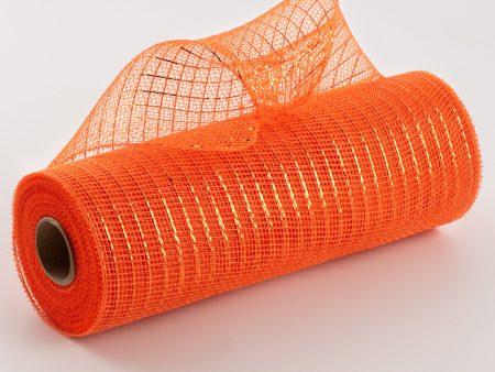 10  Poly Deco Mesh: Metallic Orange Copper For Cheap