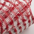 10  Poly Burlap Check Mesh: White & Red Sale