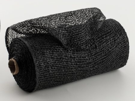 10  Poly Burlap Mesh: Black Supply