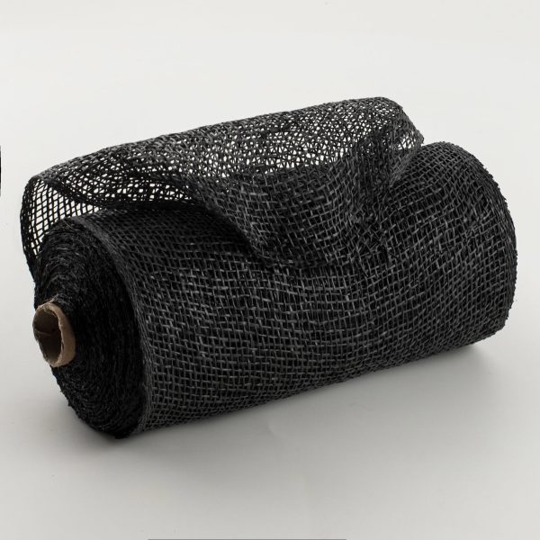 10  Poly Burlap Mesh: Black Supply