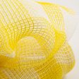 10  Fabric Mesh: Yellow & White Plaid Online Sale