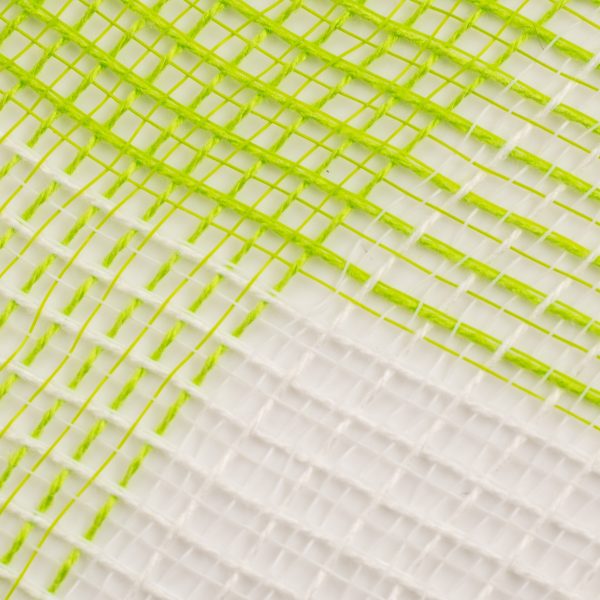 10  Fabric Mesh: Lime & White Plaid Hot on Sale