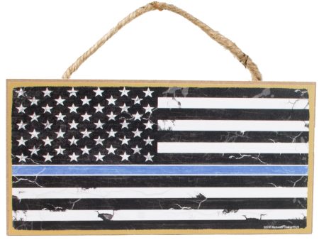 10  Wooden Sign: Police Support Flag Online