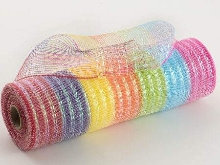 10  Iridescent Metallic Mesh: Rainbow (10 Yards) Hot on Sale