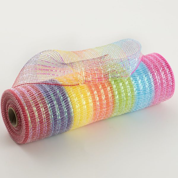 10  Iridescent Metallic Mesh: Rainbow (10 Yards) Hot on Sale