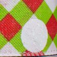 1.5  Gingham Basket Weave Ribbon: Christmas Glitter Dot (10 Yards) For Sale