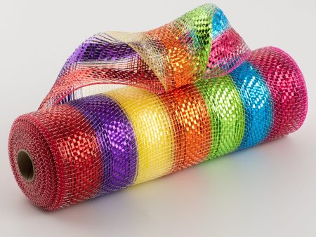 10  Bright Metallic Mesh: Rainbow (10 Yards) Discount