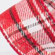 1.5  Red, Black & White Plaid with Foil Ribbon (50 Yards) Online Sale