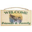 10  Wooden Sign: Welcome - Duck For Cheap