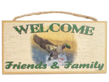 10  Wooden Sign: Welcome - Duck For Cheap