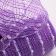 10  Metallic Snowball Deco Mesh: Lavender & White (10 Yards) Online now