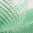 10  Poly Mesh Roll: Metallic Mint Hot on Sale