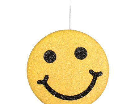 10  Yellow Smiley Face Decoration: Yellow & Black Online