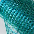 10  Poly Mesh Roll: Metallic Peacock on Sale