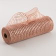 10  Poly Mesh Roll: Metallic Rose Gold Discount