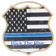 10.5  Wooden Sign: Police Support Badge Hot on Sale