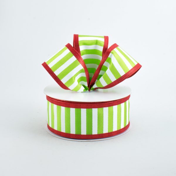 1.5  Metallic Edge Stripe Ribbon: Christmas (10 Yards) Online now