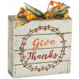 6  Tabletop Box Sign: Give Thanks Online Hot Sale